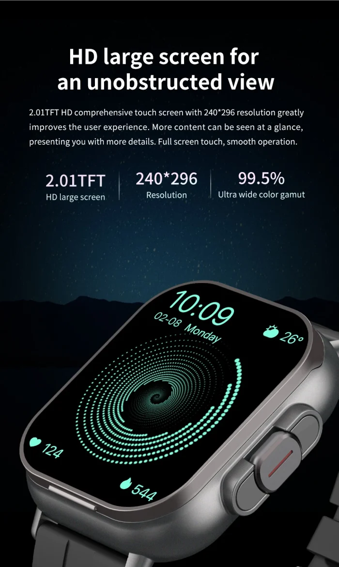 GPS Smart Watch TWS 2-in-1 Headset Bluetooth Call Heart Rate Blood Pressure Health Monitoring Headphones Play Music Smartwatch - Image 14