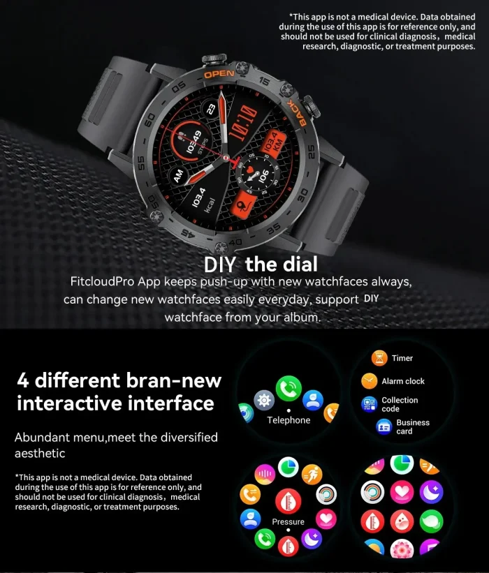 LIGE New1.39" Bluetooth Call Smart Watch Men Outdoor Sport Fitness Heart Rate Health Monitoring Smartwatch for Android IOS Phone - Image 20