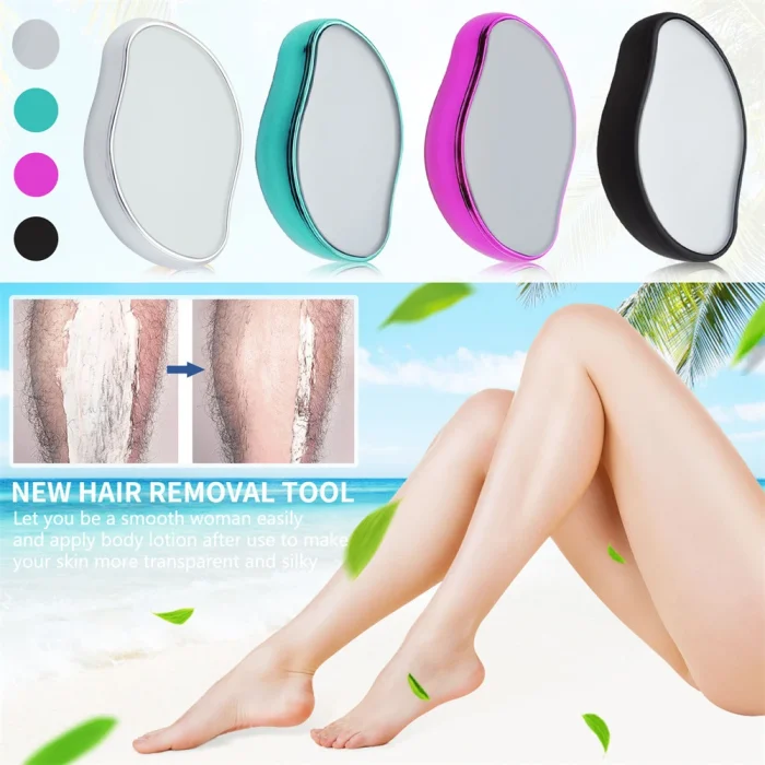 Crystal Physical Hair Removal Eraser Glass Hair Remover Painless Epilator Easy Cleaning Reusable Body Care Depilation Tool - Image 6