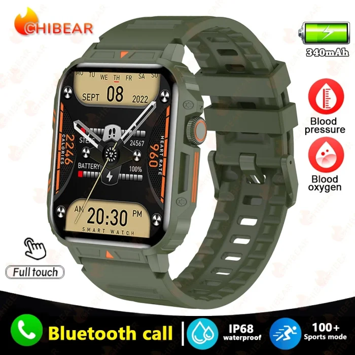 2024 New Smart Watch Men 1.95 Inches Bluetooth Call IP68 Waterproof Sport Mode Health monitoring Smartwatches For Huawei Xiaomi - Image 10
