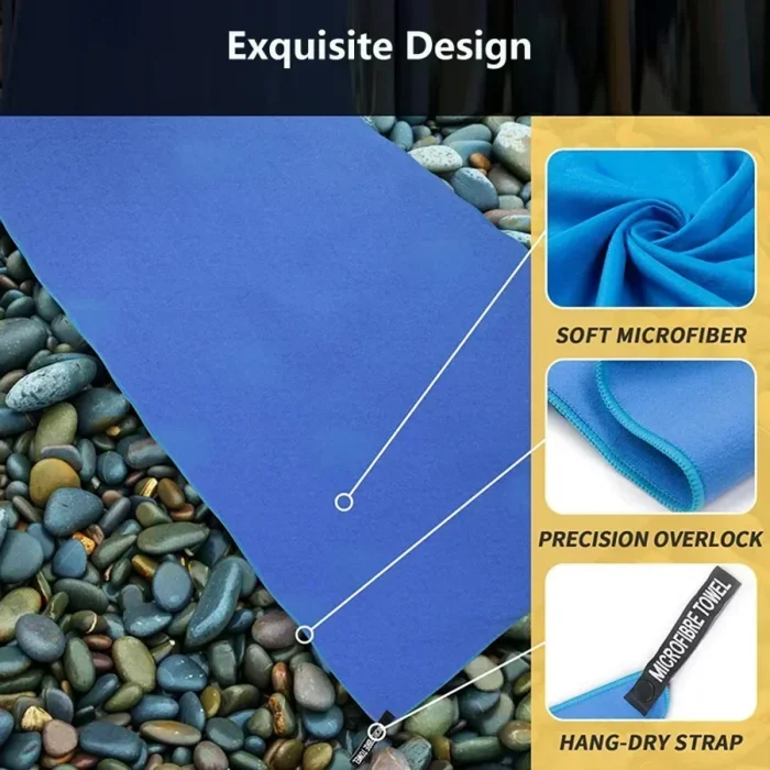 Quick-Dry Sports Towel 40X80/76X152CM Microfiber Running Yoga Gym Fitness Basketball Outdoor Camping Hiking Beach Towels - Image 16