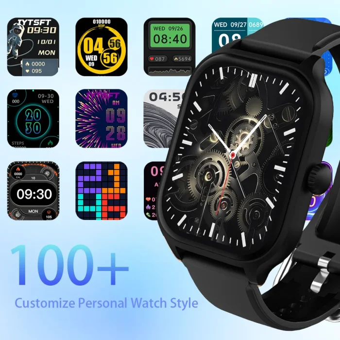 LAXASFIT 2024 New Fashion Smart Watch Heart Rate Monitor Sports Fitness Watch Waterproof Voice Call Smart Watch for Android IOS - Image 2