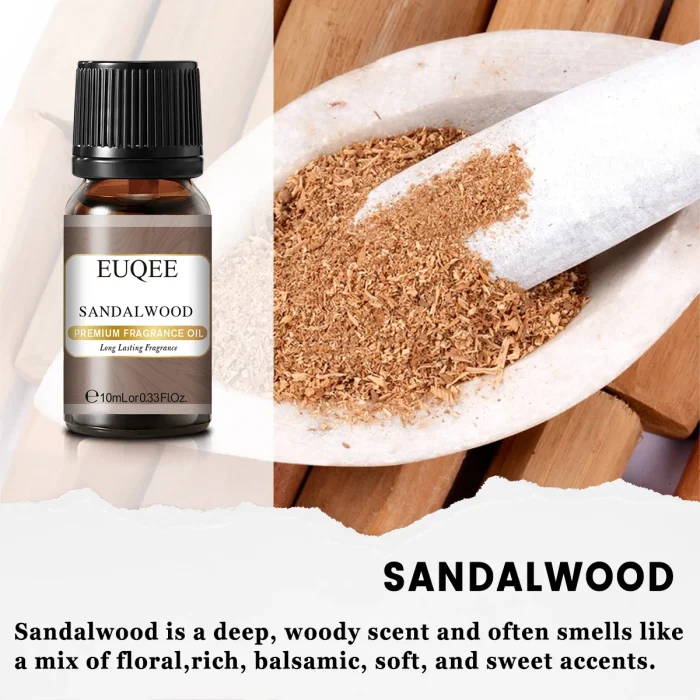 EUQEE 10ML Coconut Vanilla Bubble Gum Fragrance Oil For Making Candle, DIY Soap Coffee Cake Cedarwood Premium Aroma Oils - Image 24