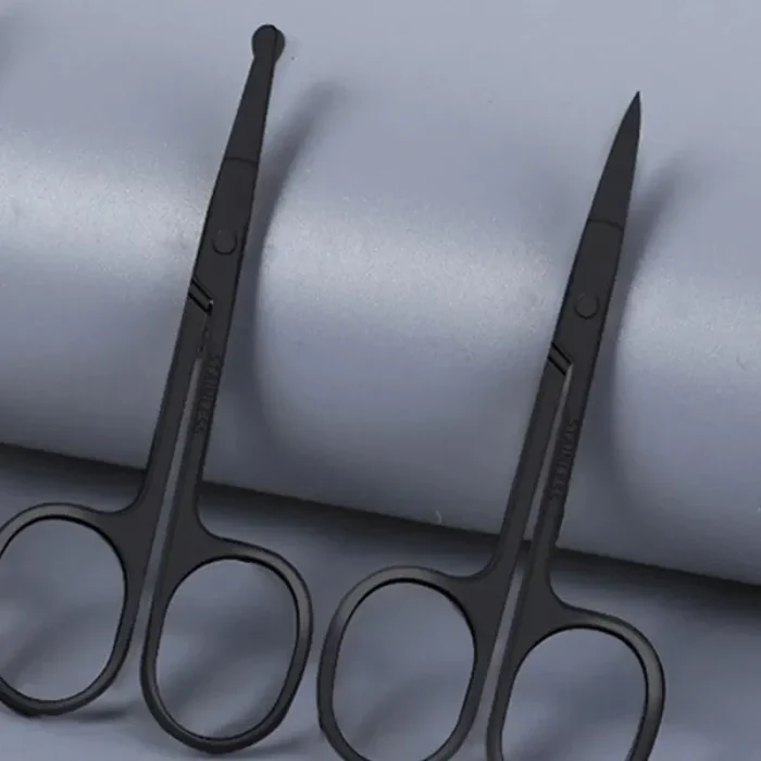 Nose Hair Shears For Personal Care Facial Hair Removal And Ear Nose Eyebrow Trimming Stainless Steel Fine - Image 6