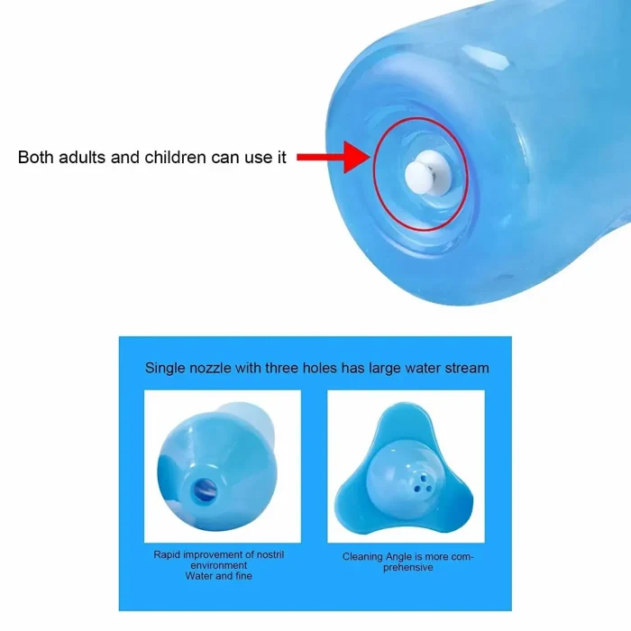 1 Piece Nasal Wash Bottle 300ml Adult And Children Nasal Cavity And Nasal Wash Bottle Physiological Saline Rhinitis Manual - Image 5
