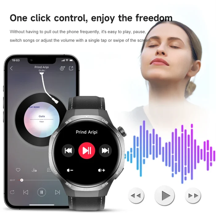 New For Huawei Watch GT5 Pro Smart Watch HD AMOLED Screen NFC GPS Tracker Bluetooth Call Health Waterproof Smartwatch Men Women - Image 33