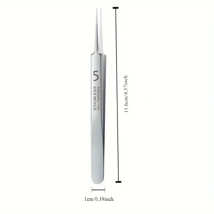 1 Pack Extra Fine No. 5 Cellular Acne Blackhead Tweezers - Facial Beauty Remove Acne Needle Tools for Skin Care - Image 4