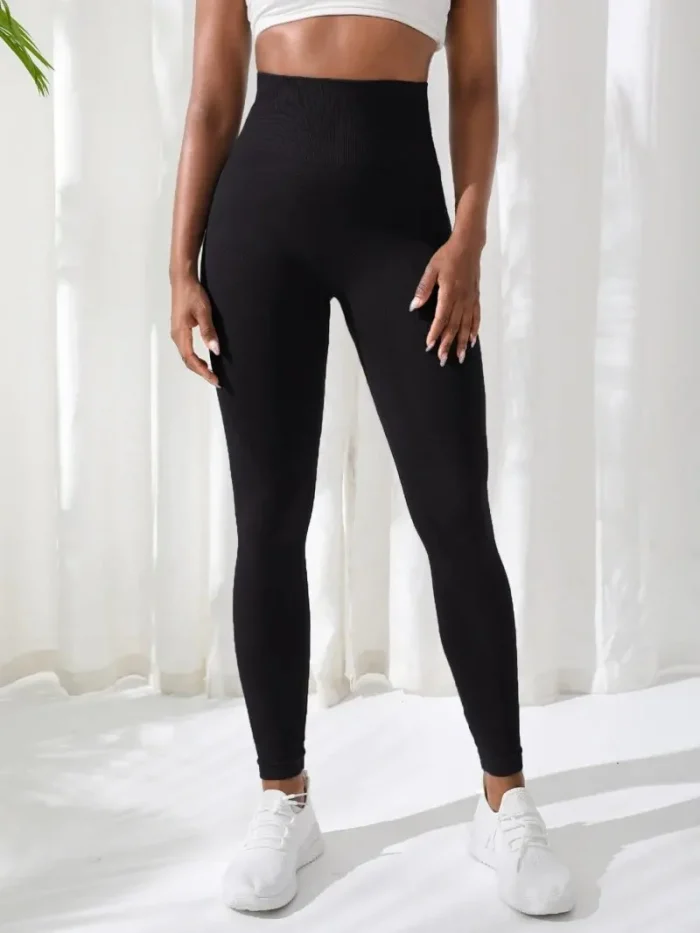 Women Pants Gym Yoga Seamless Sports Clothes Stretchy High Waist Athletic Exercise Fitness Leggings - Image 2
