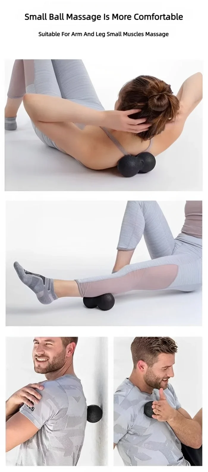Yoga Peanut Balls Body Massage Fascia Ball Suit Foam Block High Density Muscle Relaxation Lacrosse Exercise Fitness Relieve Pain - Image 14