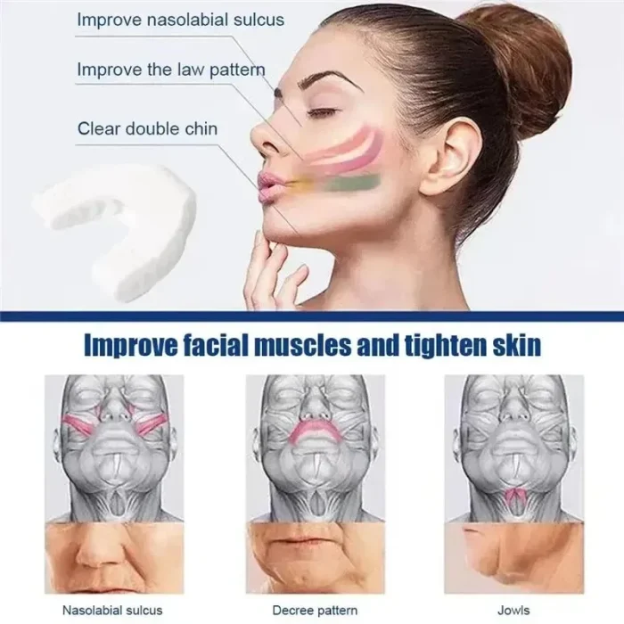 U Shape Jaw Exerciser New Facial Mouth Jawline Face Fitness Muscle Chew Ball Bite Breaker Training Equipment - Image 3