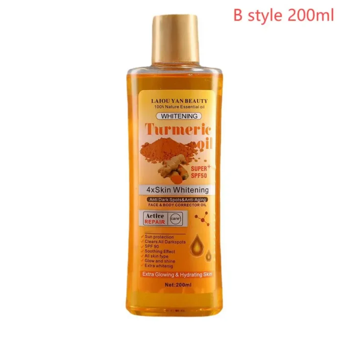 Turmeric Essential Oil Facial Body Massage oil Moisturizing Diffuser Aromatherapy Brightening Smoothing Body Face Skin Care 200m - Image 7