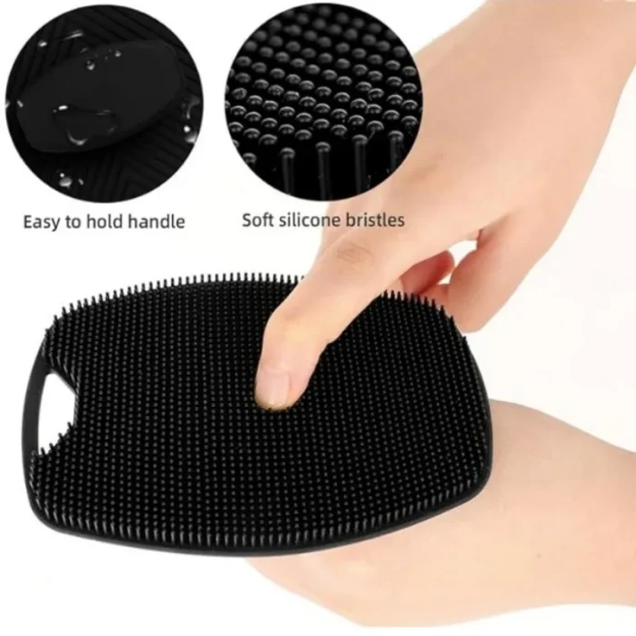 1pc Soft Silicone Exfoliating Brush Cleanser Manual Body Cleansing Body Care Scrubber Shower Gentle Massage Bath Brush For Men - Image 9