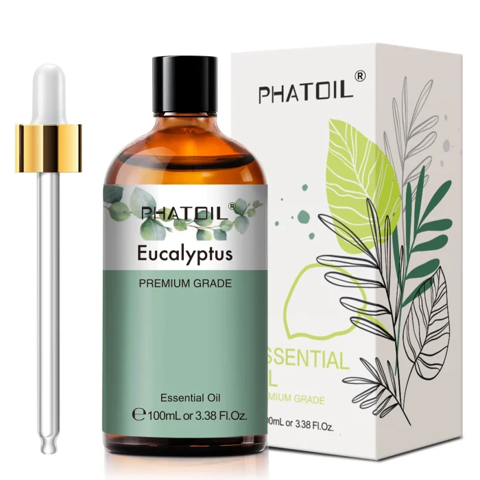 PHATOIL 100ml Eucalyptus Essential Oil Lavender Vanilla Jasmine Lemon Bergamot Aroma Oil for Diffuser Aromatherapy Candle Making - Image 2