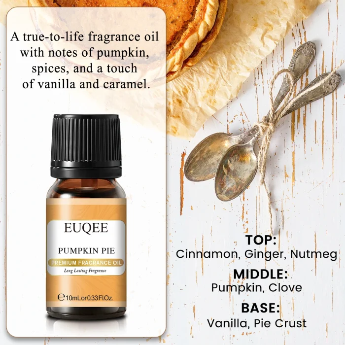 EUQEE 10ML Coconut Vanilla Bubble Gum Fragrance Oil For Making Candle, DIY Soap Coffee Cake Cedarwood Premium Aroma Oils - Image 19