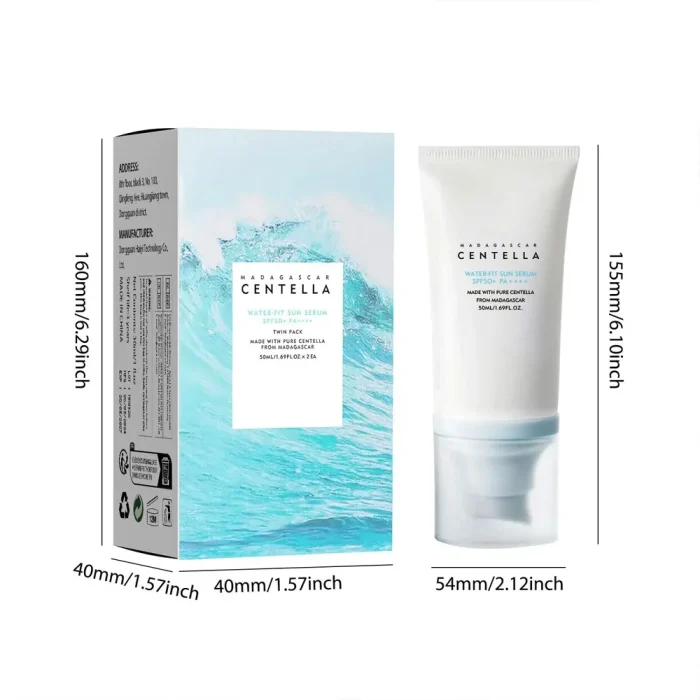 50+ Facial Sunscreen Centella Protector Solar Sunblock Skin Whitening Cream Korean Moisturizing Protector Care Body Sunscreen - Image 7