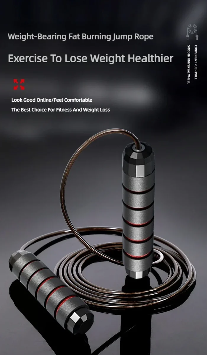 The New Jump Rope Steel Wire Skipping Exercise Adjustable Jumping Fitness Workout Training Home Sport Equipment Tangle-Free - Image 11