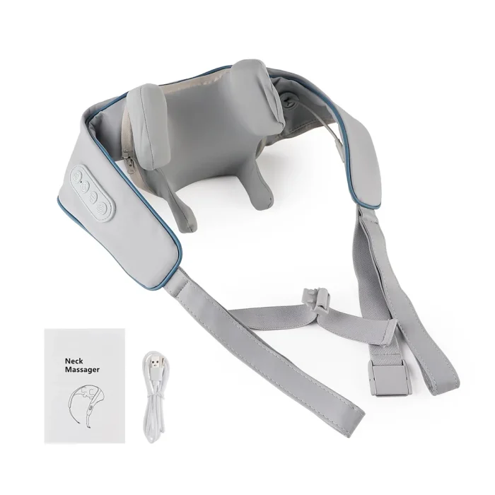 20W Wireless Trapezius Massager Neck And Shoulder Kneading Massager Neck And Back Massager Shawl Neck Cervical masajeador - Image 27