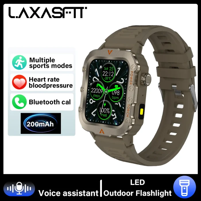 LAXASFIT 2024 New LED Men's Smartwatch Bluetooth Talking Smartwatch Multi Sport Mode Health Monitoring Smart Watch - Image 11