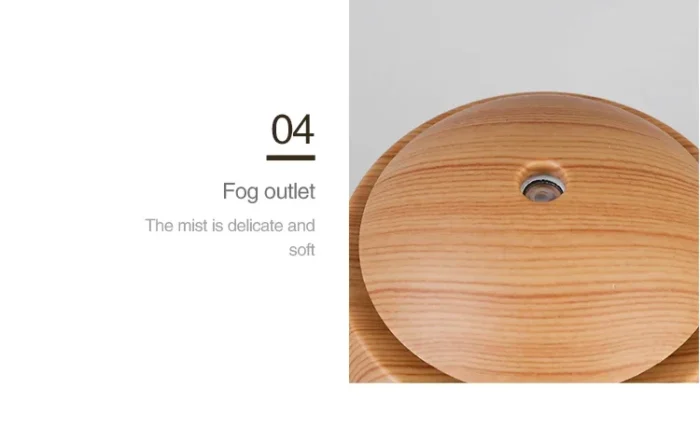 USB Ultrasonic Cool Mist Sprayer Essential Oil Fragrance Mini Home Wood Grain Air Humidifier Electric Air Aroma Diffuser Purifie - Image 12