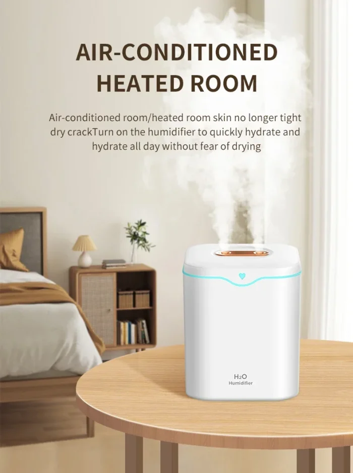 Xiaomi 2000ML USB Air Humidifier Double Spray Port Essential Oil Aromatherapy Humificador Cool Mist Maker Fogger Purify for Home - Image 16