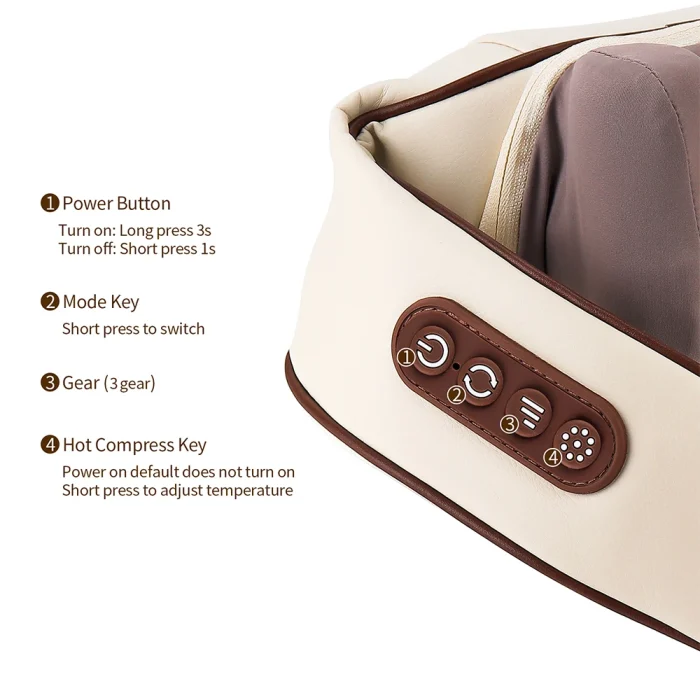 20W Wireless Trapezius Massager Neck And Shoulder Kneading Massager Neck And Back Massager Shawl Neck Cervical masajeador - Image 43