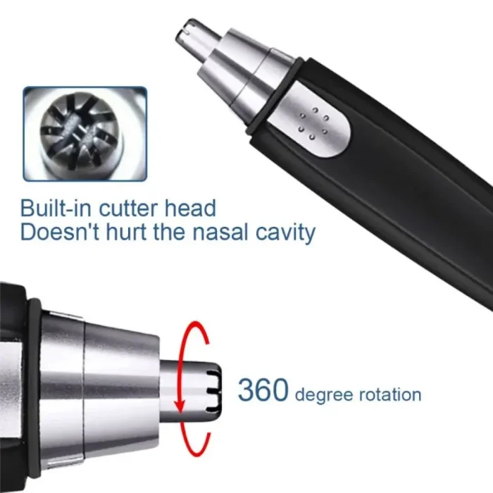 Electric Nose Hair Trimmer Ear Face Eyebrow Hair Clean Trimmer House Home Men Women Nose Hair Nose Remover Face Care Kit Tools - Image 3