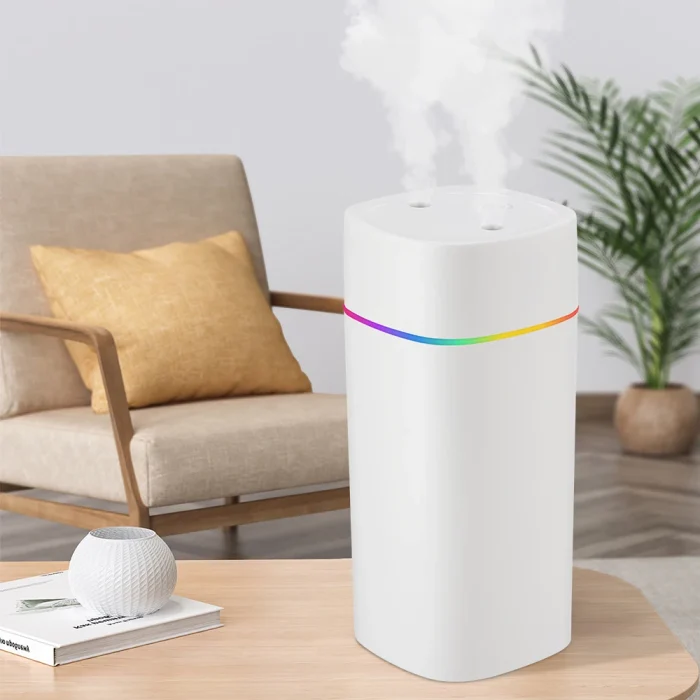 600ML Luminous Air Humidifier Double Spray Port Essential Oil Aromatherapy Humificador Cool Mist Maker Purify for Home Office - Image 6