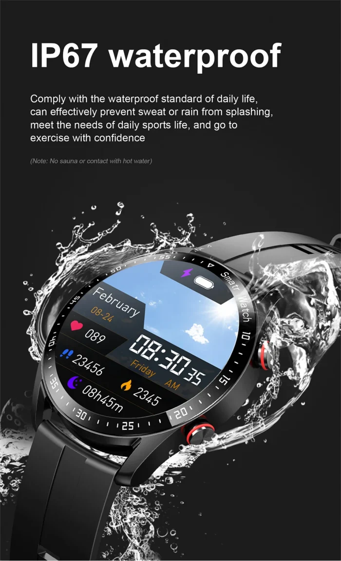 ECG+PPG Bluetooth Call Smart Watch Men Laser Health Blood Pressure Fitnes Sports Watches Man Sports Waterproof Smartwatch+Box - Image 17