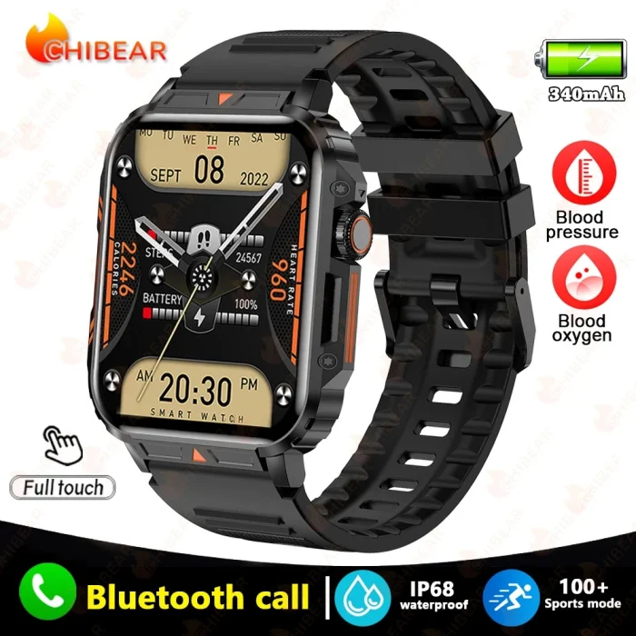 2024 New Smart Watch Men 1.95 Inches Bluetooth Call IP68 Waterproof Sport Mode Health monitoring Smartwatches For Huawei Xiaomi - Image 12