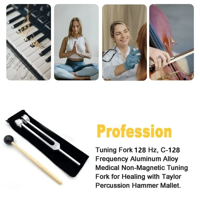 128HZ Tuning Fork for DNA Repair Healing Nervous System Testing Tuning Fork Health Care Keep Body,Mind And Spirit In Perfect Har - Image 3