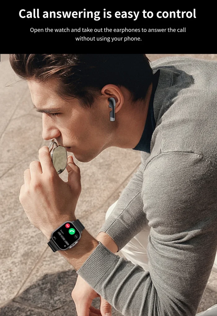 GPS Smart Watch TWS 2-in-1 Headset Bluetooth Call Heart Rate Blood Pressure Health Monitoring Headphones Play Music Smartwatch - Image 21