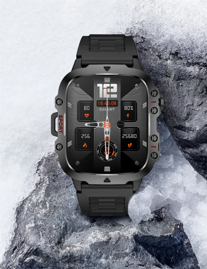 2024 New For Xiaomi Military Smart Watch Men IP68 5ATM Outdoor Sports Fitness Tracker Health Monitor 1.96" BT Call Smartwatch - Image 39