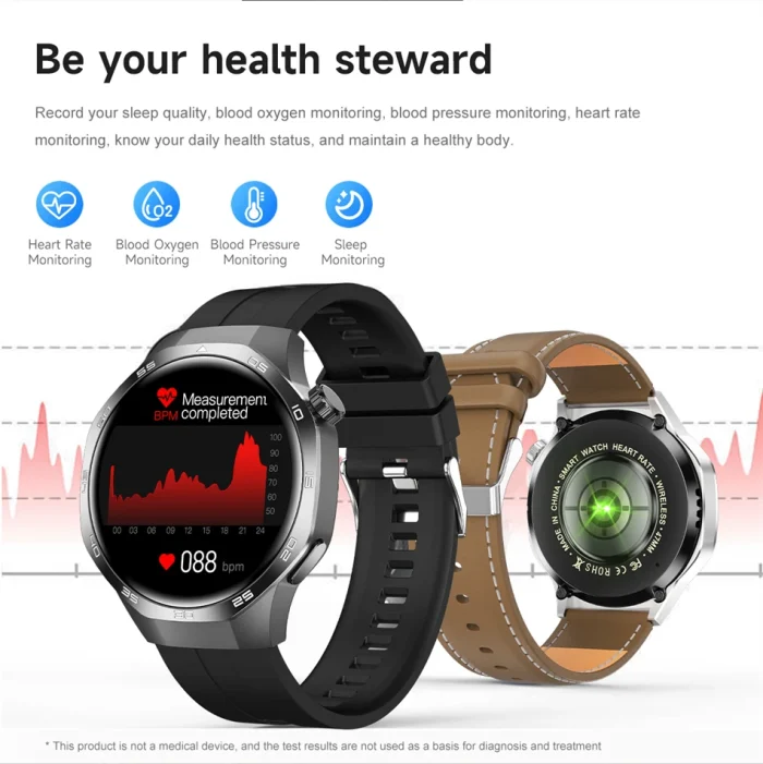 New For Huawei Watch GT5 Pro Smart Watch HD AMOLED Screen NFC GPS Tracker Bluetooth Call Health Waterproof Smartwatch Men Women - Image 29