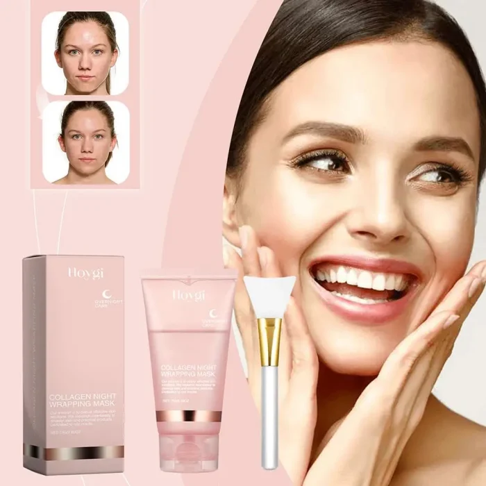 Collagen Tear-Off Mask Collagen Overnight Wrapping Mask Hydrating Moisturizing Hydrolyzed Collagen Mask Korean Skin Care - Image 9