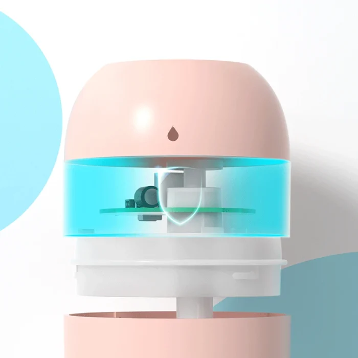 Portable USB Ultrasonic Air Mini Humidifier Essential Oil Diffuser Car Purifier Aroma Anion Mist Maker with LED Lamp Lighting - Image 5