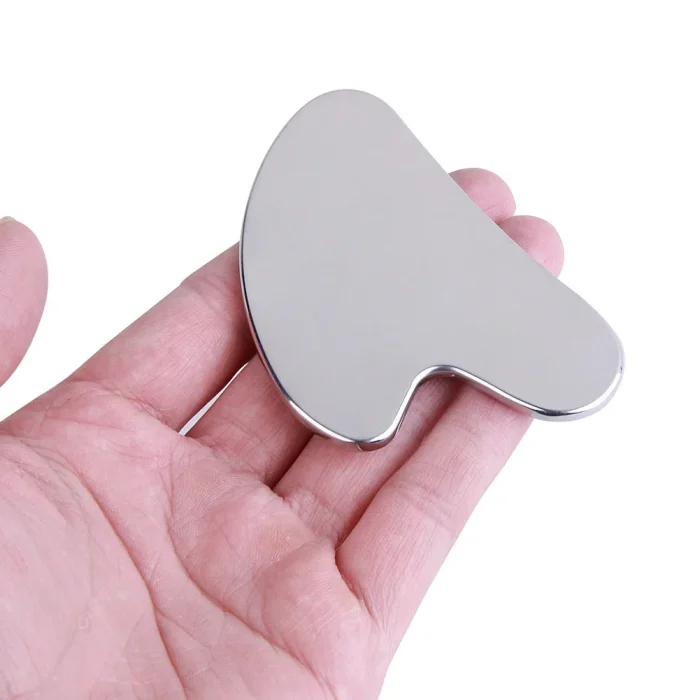 1Pcs Stainless Steel Gua Sha Scraper Massager For Face Neck Body Guasha Massage Tool Facial Skin Care Guasha Board Face Massager - Image 2