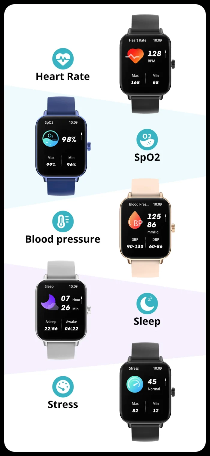 COLMI Voice Calling Smartwatch Men 24H Health Monitor 100+ Sports Modes, Bluetooth Smart Watch Women 1.9 inch Display - Image 17