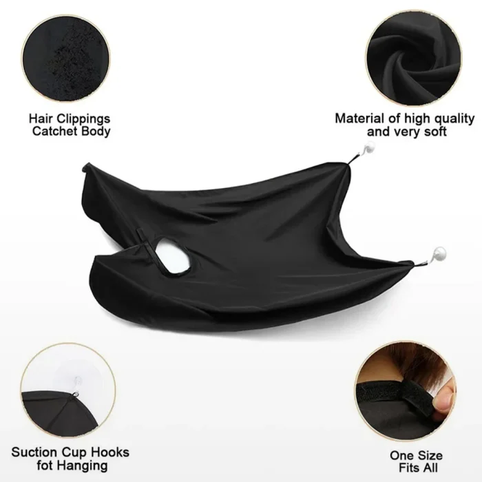 Male Shaving Apron Beard Catcher Cape Care Bib Face Shaved Hair Adult Bibs Shaver Cleaning Hairdresser for Man Clean Apron Gift - Image 9