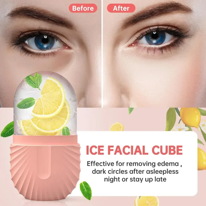 Ice Facial Roller Skin Care Beauty Lifting Contouring Tools Ice Cube Trays Ice Globe Balls Face Massager Skin Care Tool - Image 2