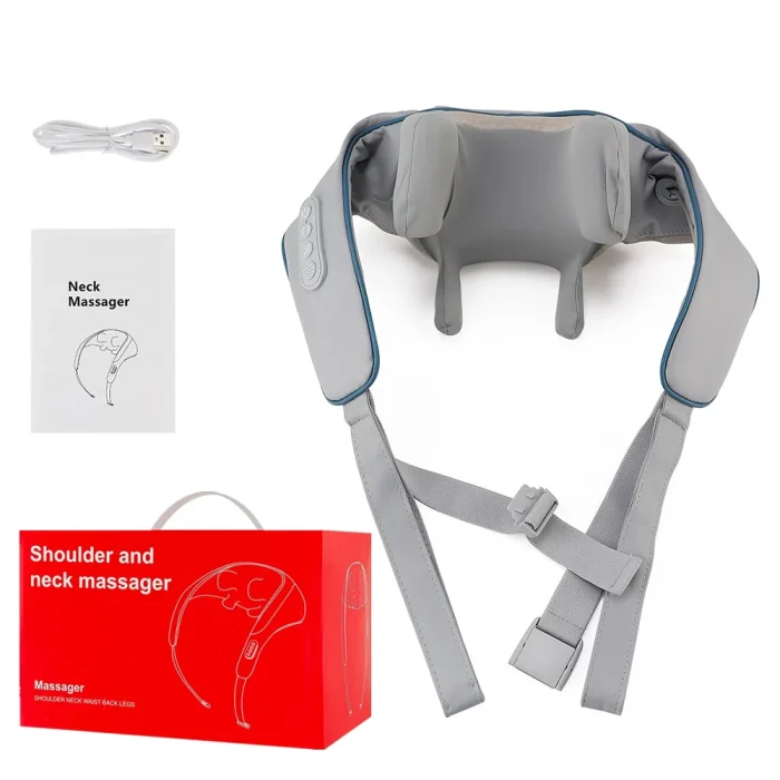 20W Wireless Trapezius Massager Neck And Shoulder Kneading Massager Neck And Back Massager Shawl Neck Cervical masajeador - Image 28