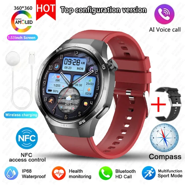 New For Huawei Watch GT5 Pro Smart Watch HD AMOLED Screen NFC GPS Tracker Bluetooth Call Health Waterproof Smartwatch Men Women - Image 15