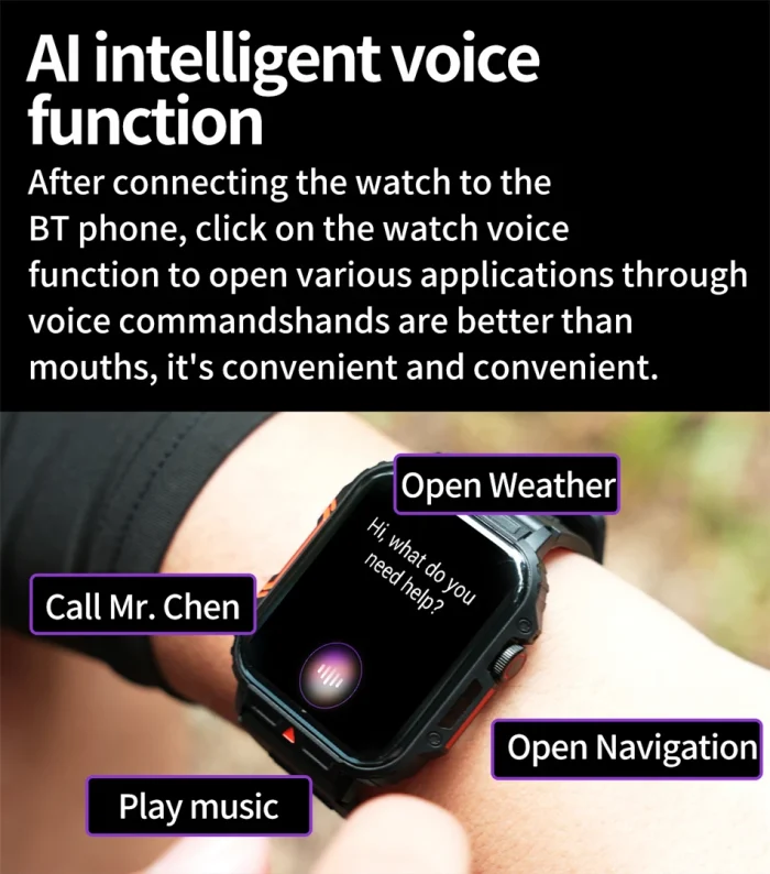 2024 New Smart Watch Men 1.95 Inches Bluetooth Call IP68 Waterproof Sport Mode Health monitoring Smartwatches For Huawei Xiaomi - Image 26
