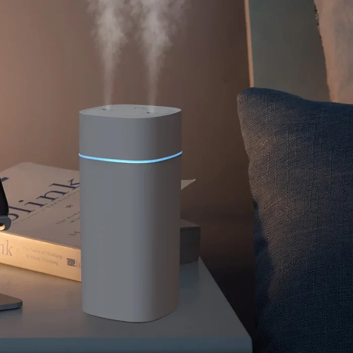 USB Air Humidifier Double Spray Port Essential Oil 600ml Aromatherapy Humificador Cool Mist Maker Fogger Purify for Home Office - Image 5