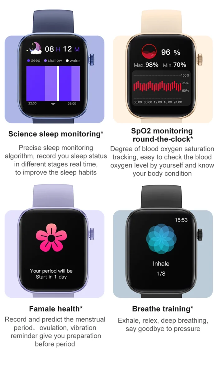 COLMI P71 Voice Calling Smartwatch Men Health Monitoring IP68 Waterproof Smart Notifications Voice Assistant Smart Watch Women - Image 22