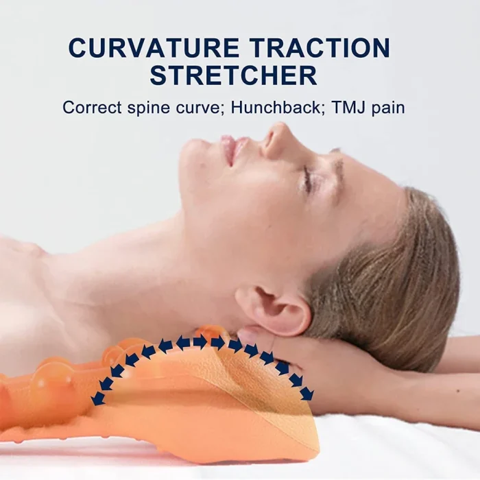 Neck and Shoulder Relaxer with Upper Back Massage Point, Cervical Traction Device Neck Stretcher for TMJ Pain Relief and Spine - Image 17