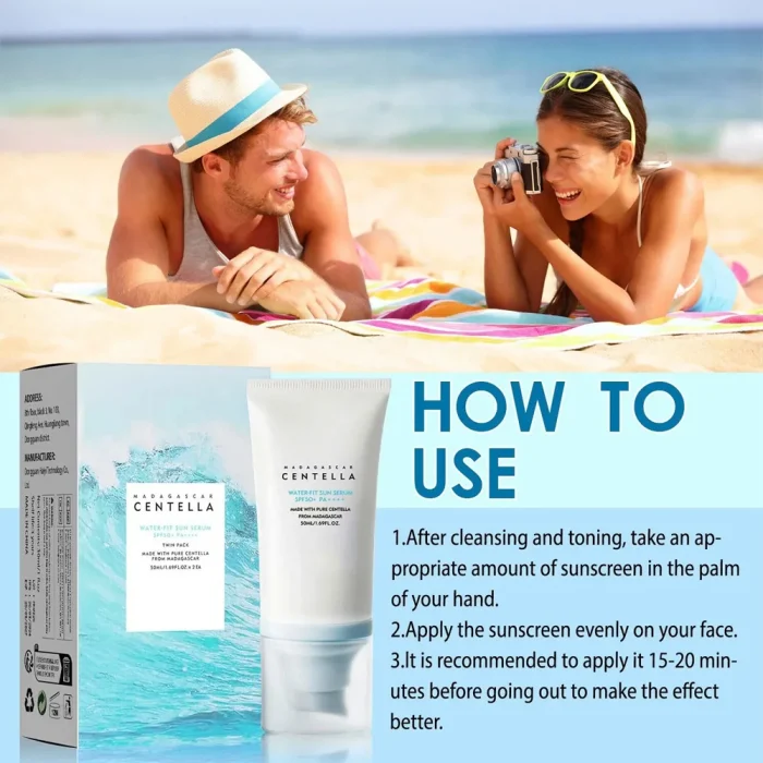 50+ Facial Sunscreen Centella Protector Solar Sunblock Skin Whitening Cream Korean Moisturizing Protector Care Body Sunscreen - Image 6