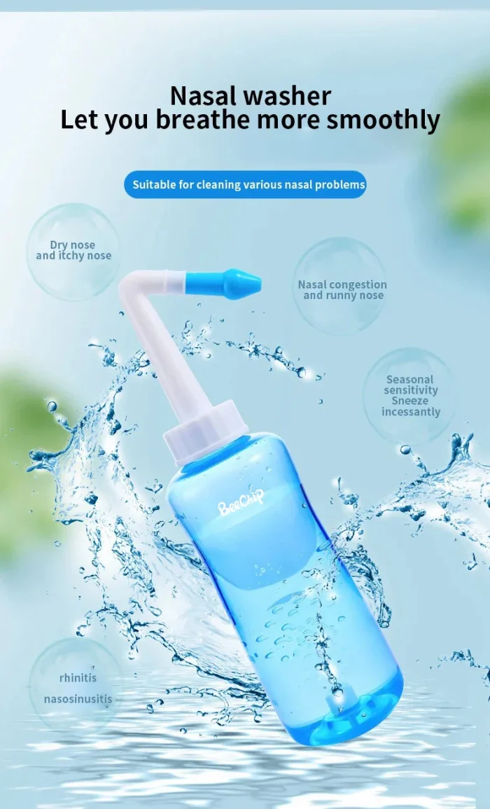 1 Piece Nasal Wash Bottle 300ml Adult And Children Nasal Cavity And Nasal Wash Bottle Physiological Saline Rhinitis Manual - Image 7