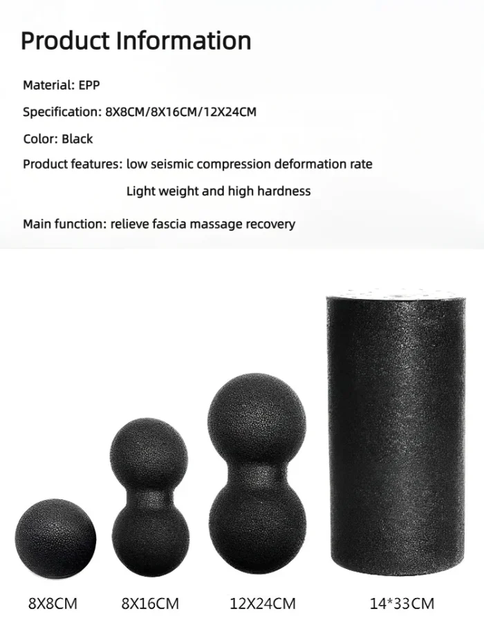 Yoga Peanut Balls Body Massage Fascia Ball Suit Foam Block High Density Muscle Relaxation Lacrosse Exercise Fitness Relieve Pain - Image 13