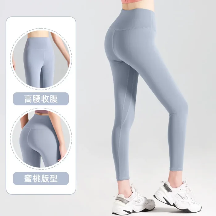 Ribbed Yoga Pants High Waisted Gym_eggings Sport Women Fitness SeamlessFemale Legging Tummy Control RunningTraining Tights - Image 3