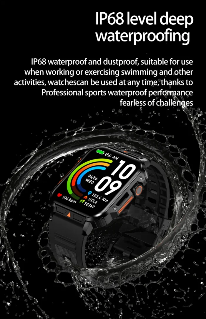 2024 New Smart Watch Men 1.95 Inches Bluetooth Call IP68 Waterproof Sport Mode Health monitoring Smartwatches For Huawei Xiaomi - Image 31